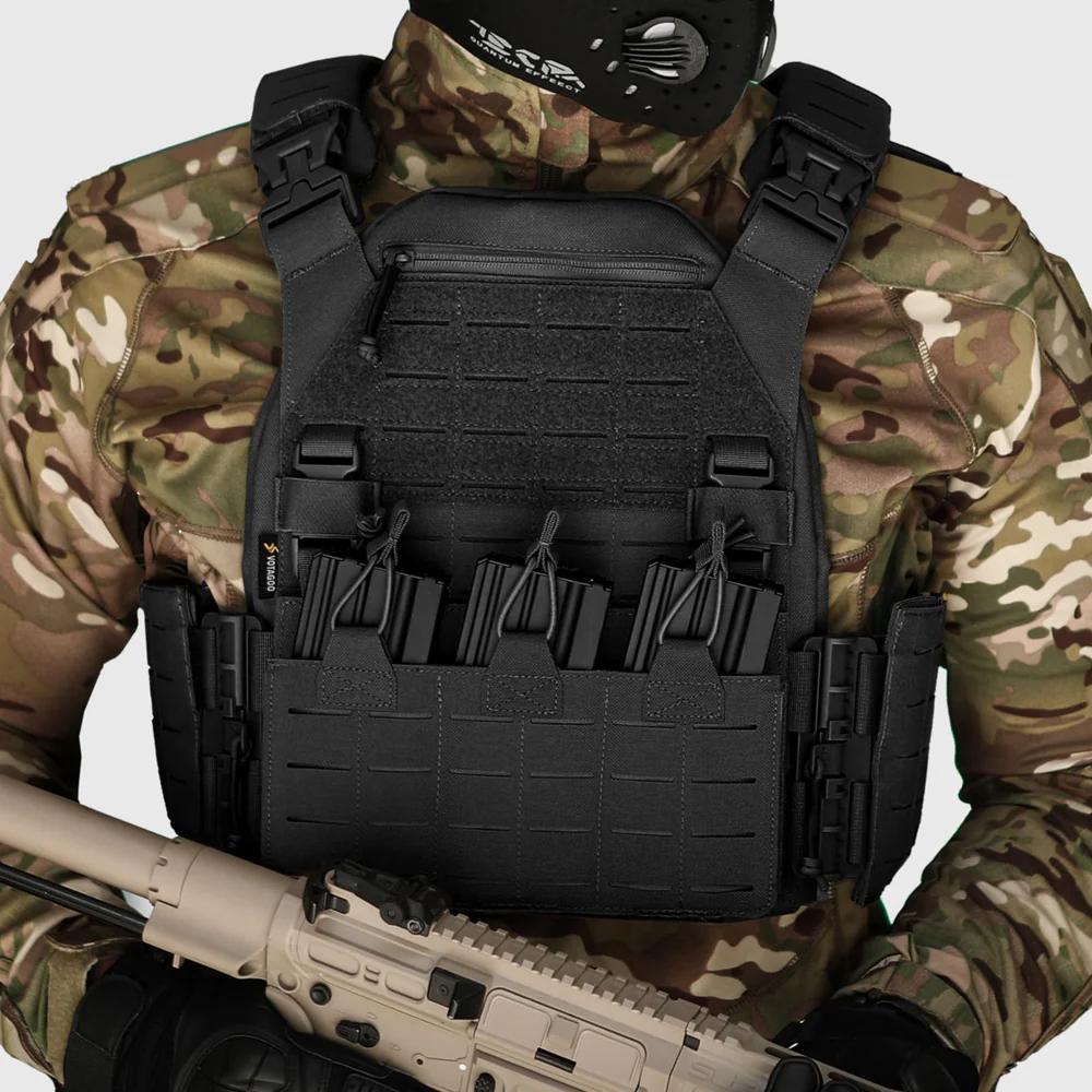 Military grade 1000D Nylon Modular Plate Carrier - wear resistant, Quick detach, MOLLEE Compatible, Adjustment to S-3XL - Image 2