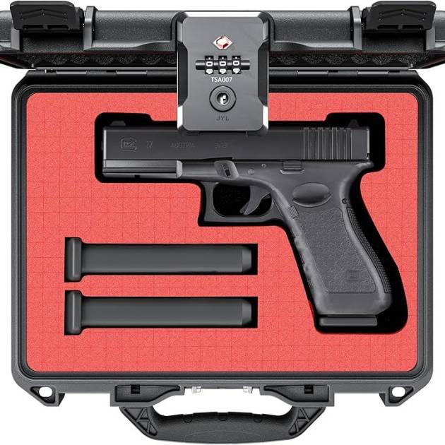 Kinghardcase TSA Gun Case, TSA Approved Firearm Travel Case.