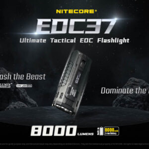 Nitecore EDC37 8000 Lumen USB-C Rechargeable Flat EDC Flashlight