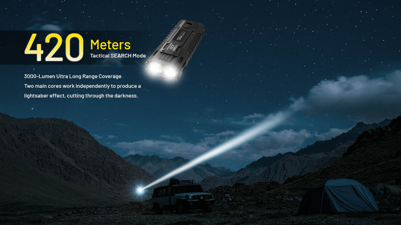 Nitecore EDC37 8000 Lumen USB-C Rechargeable Flat EDC Flashlight - Image 12