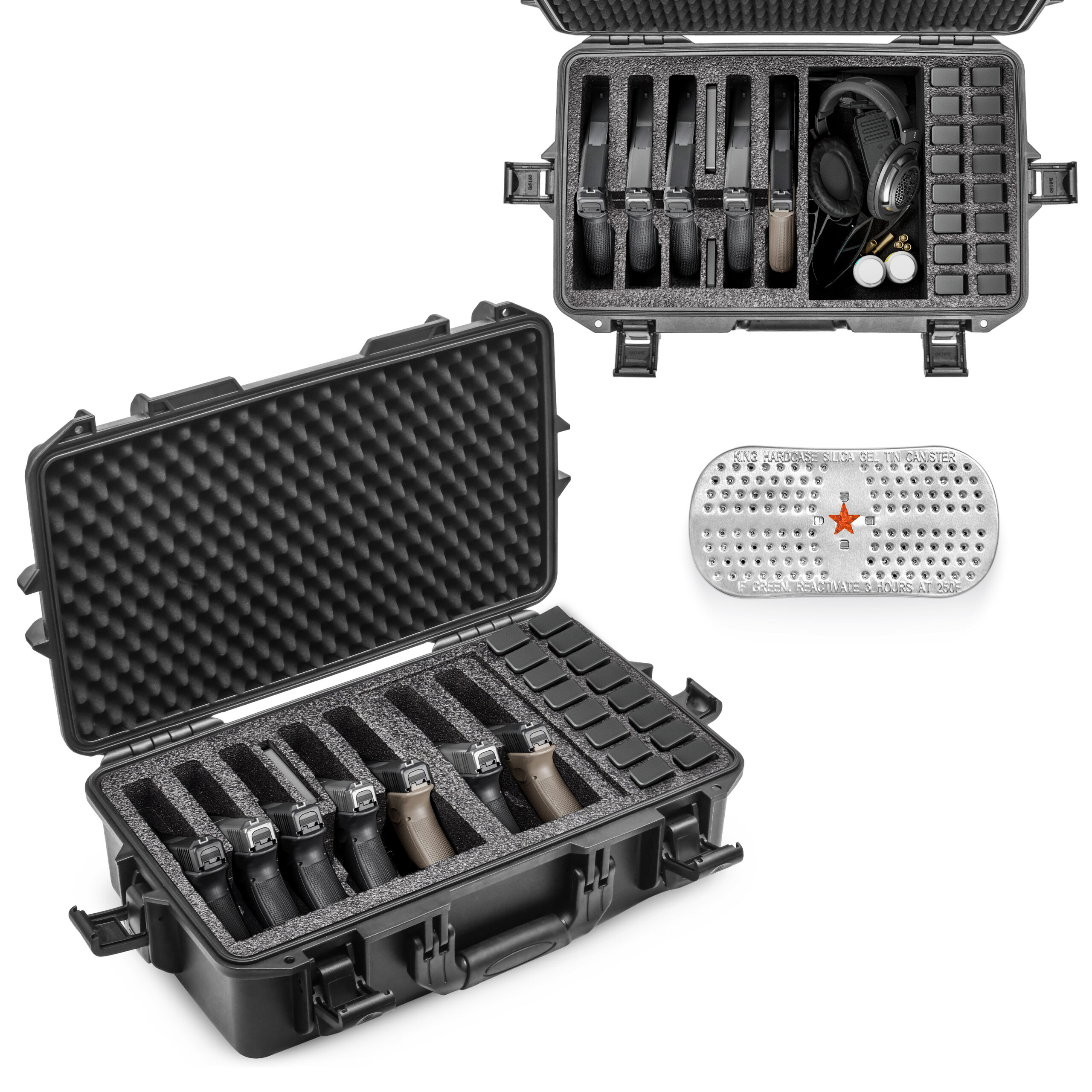King Hard Case for 7 pistols 16 mags - Comes with Desiccant - Image 5
