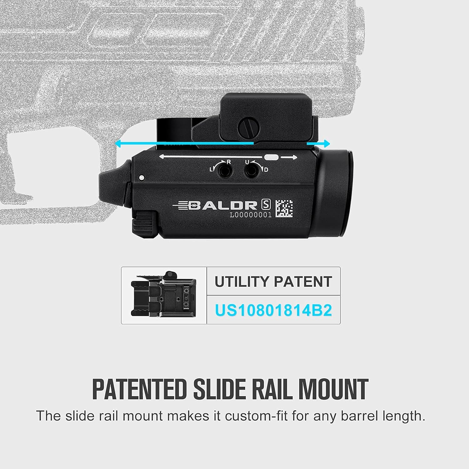 OLIGHT BALDER S 800 Lumens with Green Laser - Image 2
