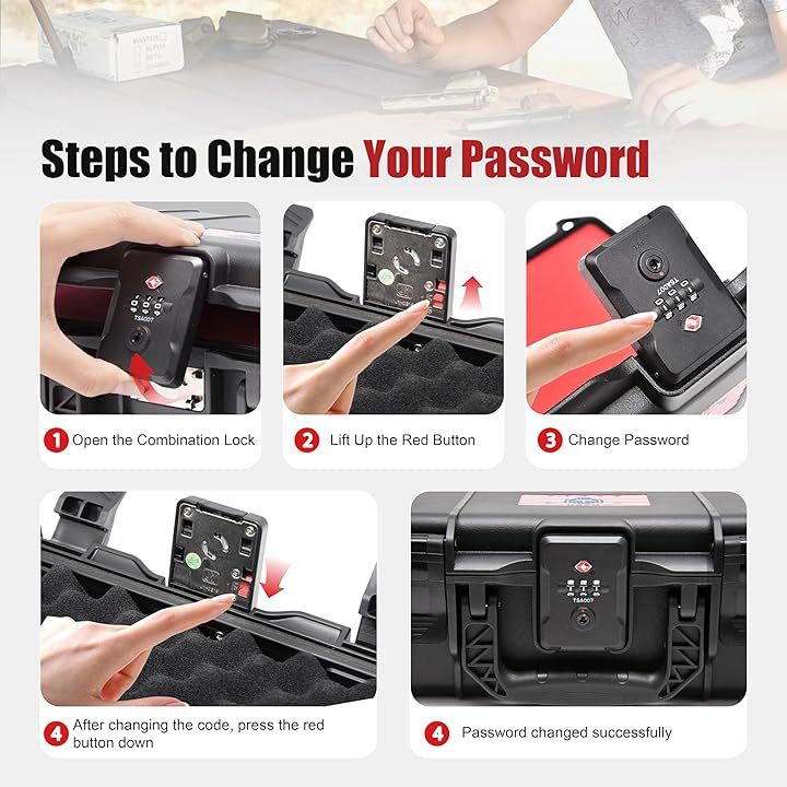 Kinghardcase TSA Gun Case, TSA Approved Firearm Travel Case. - Image 4