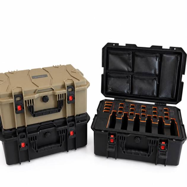 6 pistols 19 Mags With Lid Organizer