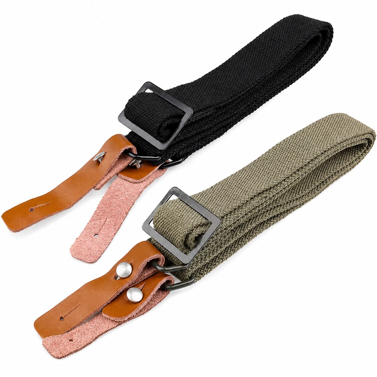 AK 2 Point Rifle Sling with Original Leather Hooks
