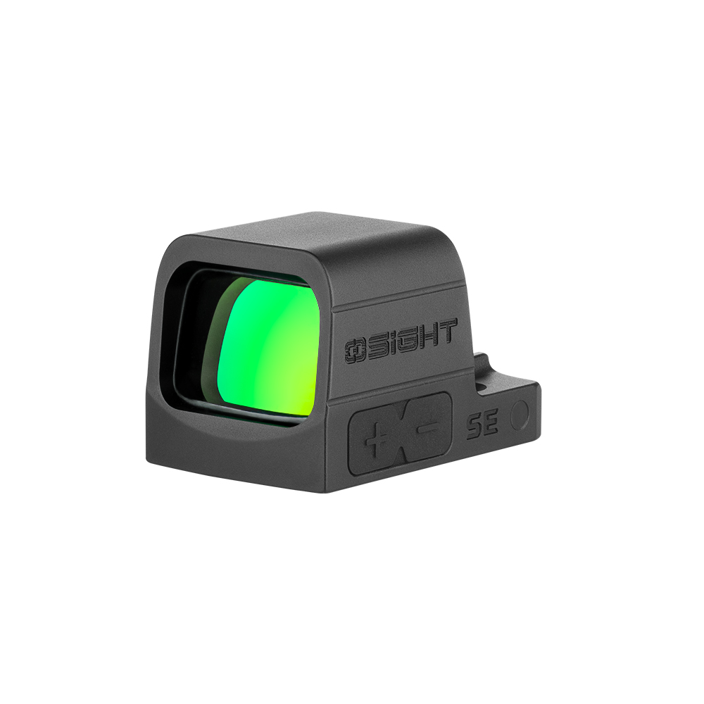 Osight SE Enclosed Optic with RMSc Footprint and Replaceable Battery Green Dot