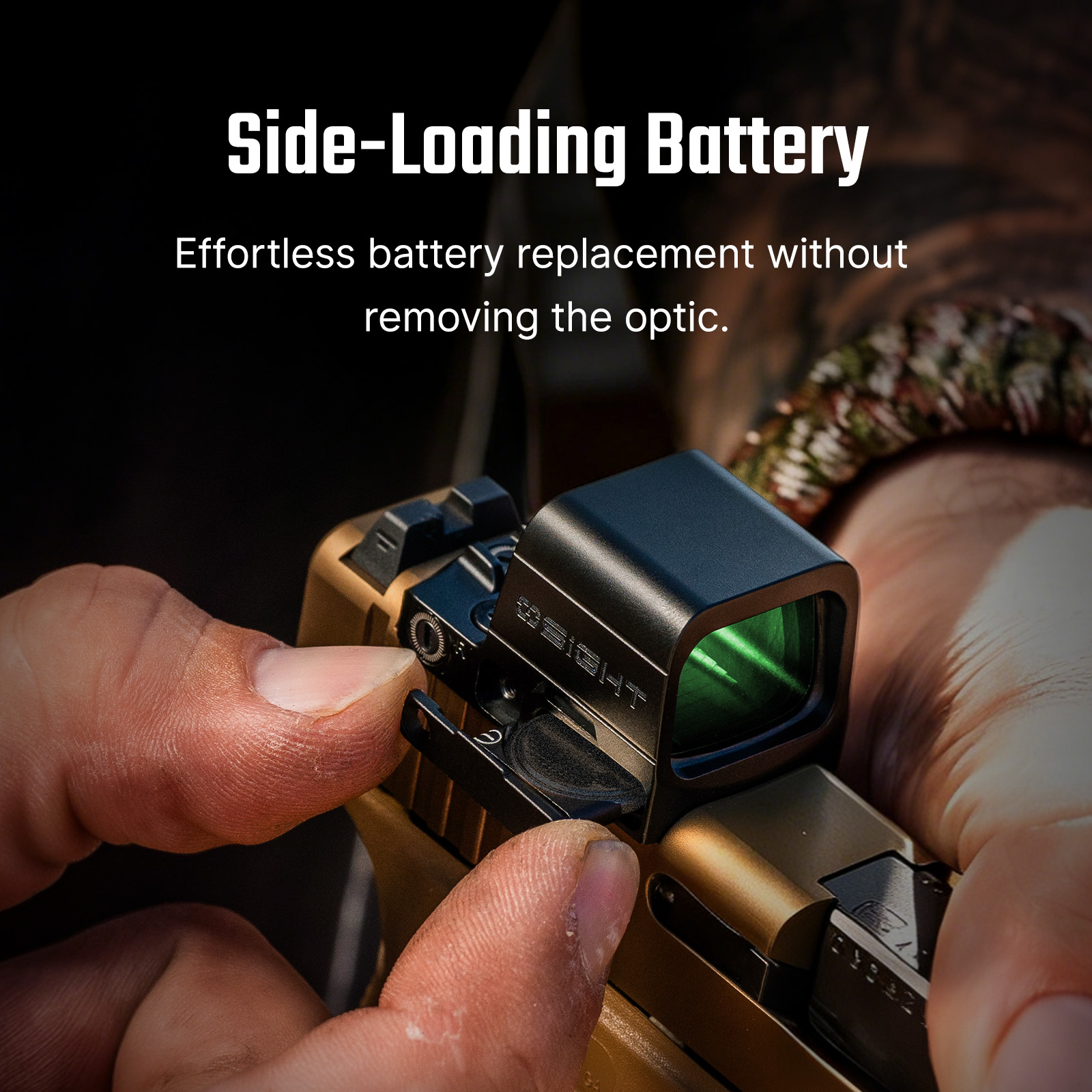 Osight SE Enclosed Optic with RMSc Footprint and Replaceable Battery Green Dot - Image 5