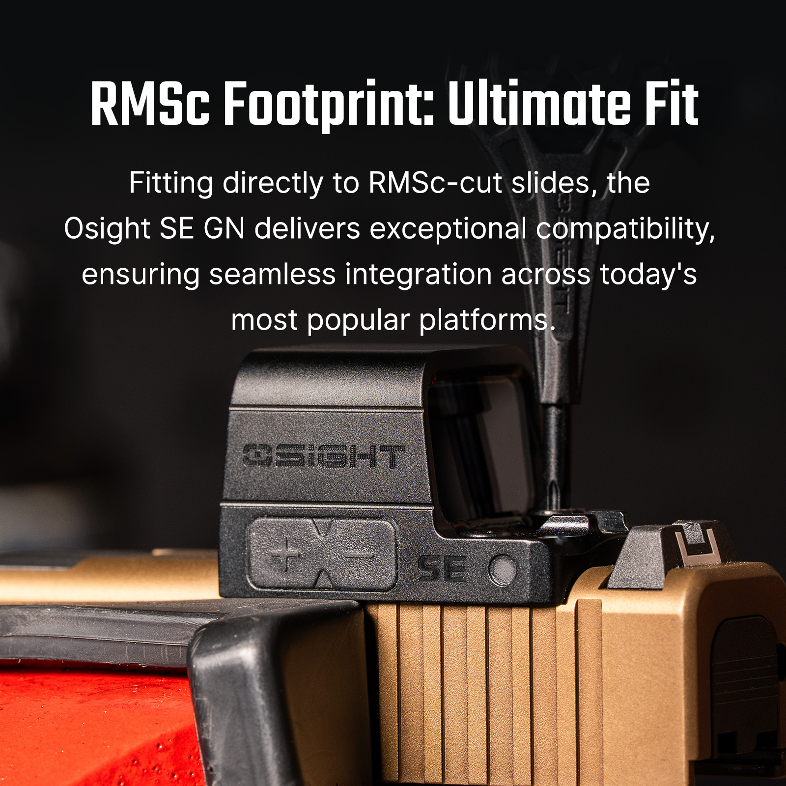 Osight SE Enclosed Optic with RMSc Footprint and Replaceable Battery Green Dot - Image 7